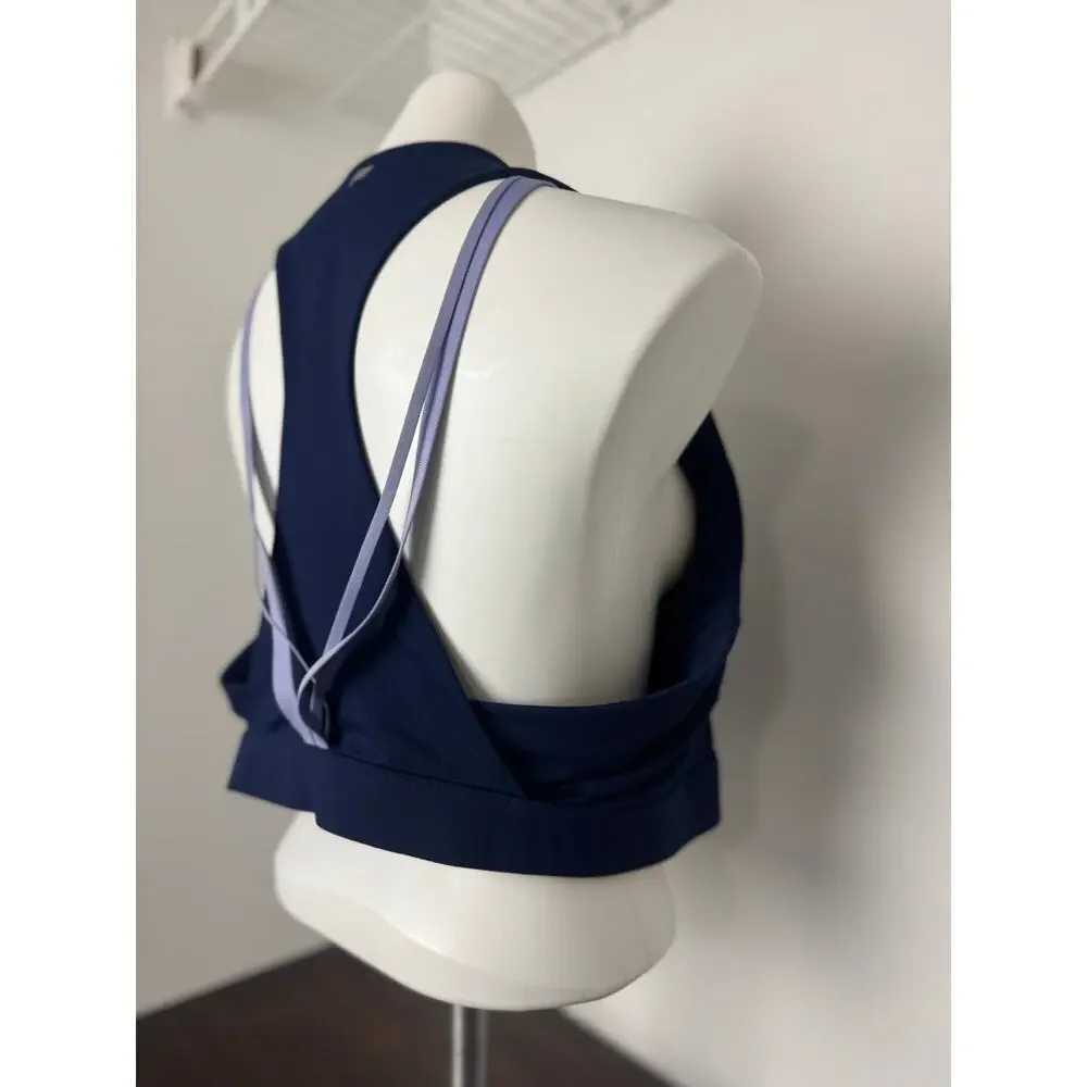 Fabletics High Impact Sports Bra, Navy and Purple, 3X - Picture 4 of 5